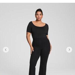 SPANX Black Boot Cut Jumpsuit
